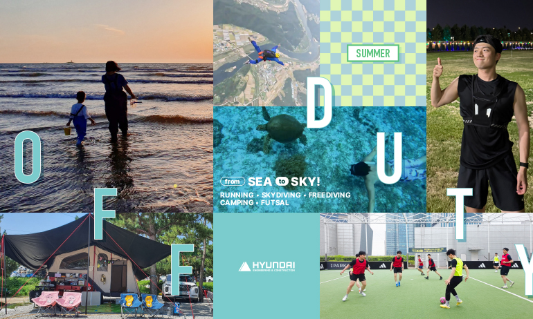 OFF DUTY summer from sea to sky! running skydiving freediving camping futsal