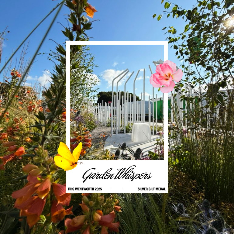 Garden Whispers RHS WENTWORTH 2025 SILVER GILT MEDAL