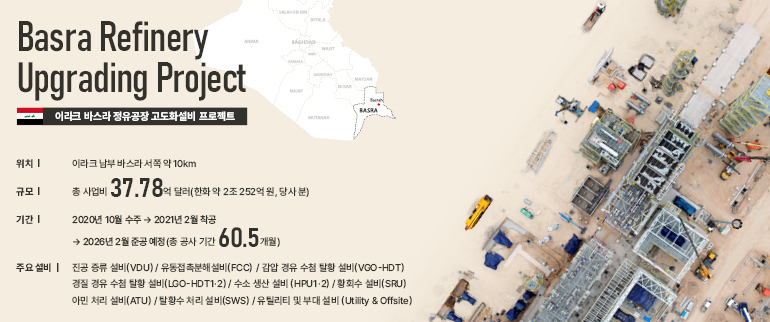 사막 위의 도전, 바스라 정유공장 고도화설비 프로젝트 > PROJECTS > 현대건설 뉴스룸