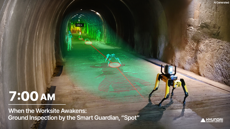 When the Worksite Awakens:  Ground Inspection by the Smart Guardian, “Spot”