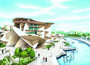 ‘카타르 국립박물관 신축공사 현장’ 중동의 새로운 아이콘, 현대건설의 기술로 탄생하다